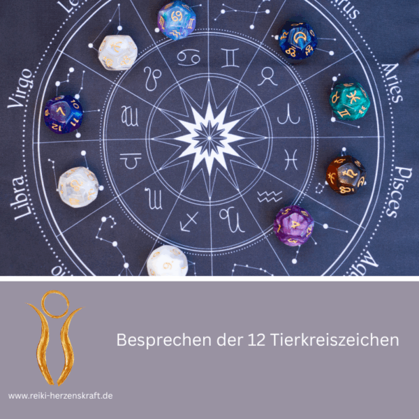 Besprechen der 12 Tierkreiszeichen